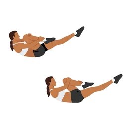 Single Leg Stretch exercise 