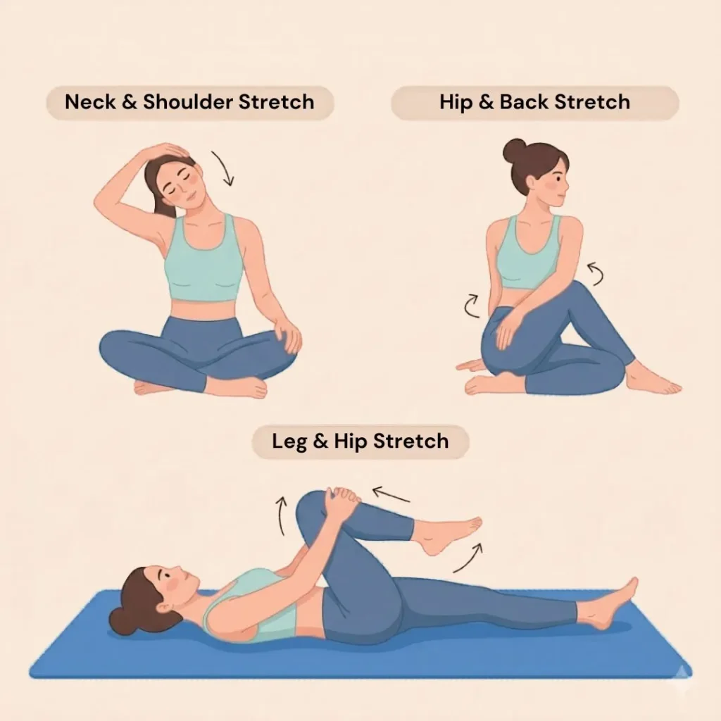 Pilates Stretchs for Tension Relief with Pilates